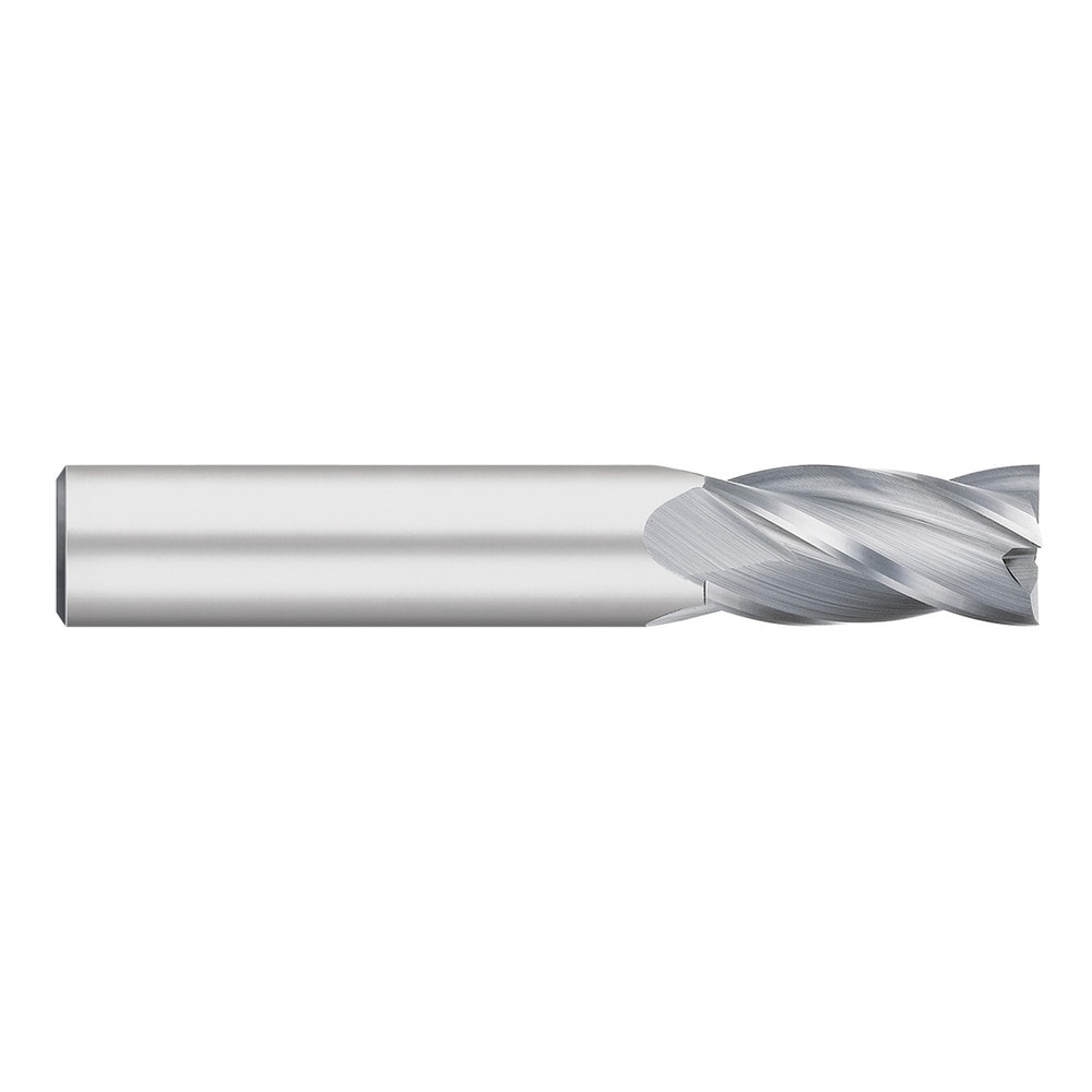 Square End Mill: 1/16" Dia, 3/16" LOC, 4 Flute, Solid Carbide