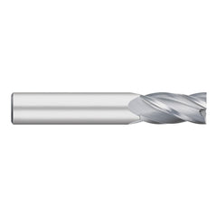 Square End Mill: 3/16" Dia, 5/8" LOC, 4 Flute, Solid Carbide