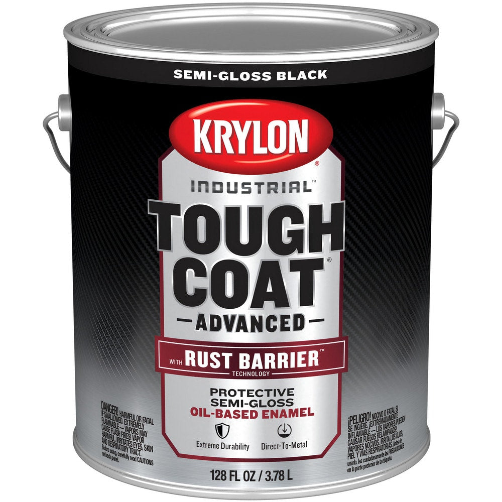 Rust Preventative  Paint: 1 gal, Black, Semi-Gloss Finish