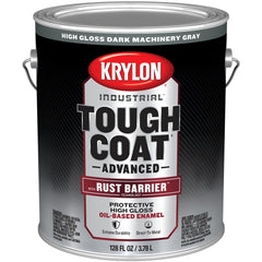 Rust Preventative  Paint: 1 gal, Dark Machinery Gray, Gloss Finish