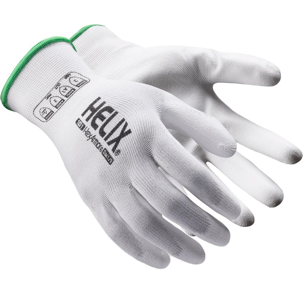 Cut, Puncture & Abrasion-Resistant Gloves: Helix 1031, Size X-Small, ANSI Cut A1, ANSI Puncture 2, Polyurethane, Polyester