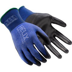 Cut, Puncture & Abrasion-Resistant Gloves: Helix 1032, Size Medium, ANSI Cut A1, ANSI Puncture 2, Polyurethane, Polyester