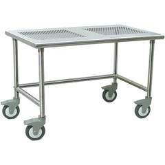 Mobile Work Benches; Bench Type: ISO 5 Clean Room Table; Edge Type: Straight; Depth (Inch): 30; Load Capacity (Lb.