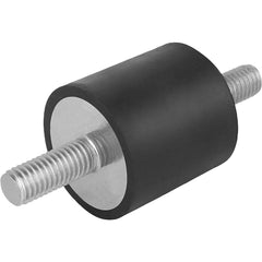 Vibration Isolators; Isolator Type: Stud/Stud; Insert Material: Stainless Steel; Isolator Material: Natural Rubber; Maximum Load Capacity: 178.72; Top Diameter: 30.00; Bottom Diameter: 30; Thread Size: M8; Overall Width: 1
