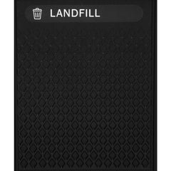 Decorative Plastic Landfill Panels, Medium, Black, 20.72" √ó 0.5" √ó 27.95"