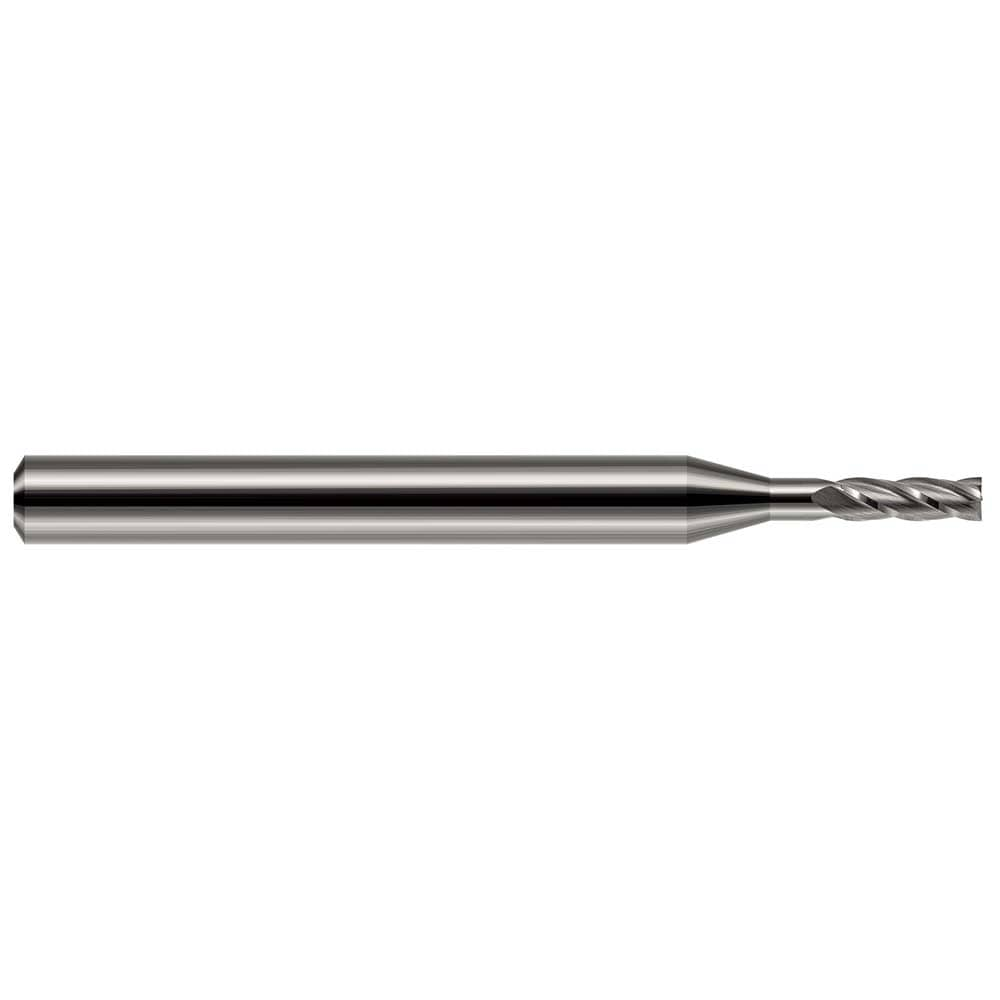 Square End Mill: 3/32" Dia, 4 Flute, Solid Carbide