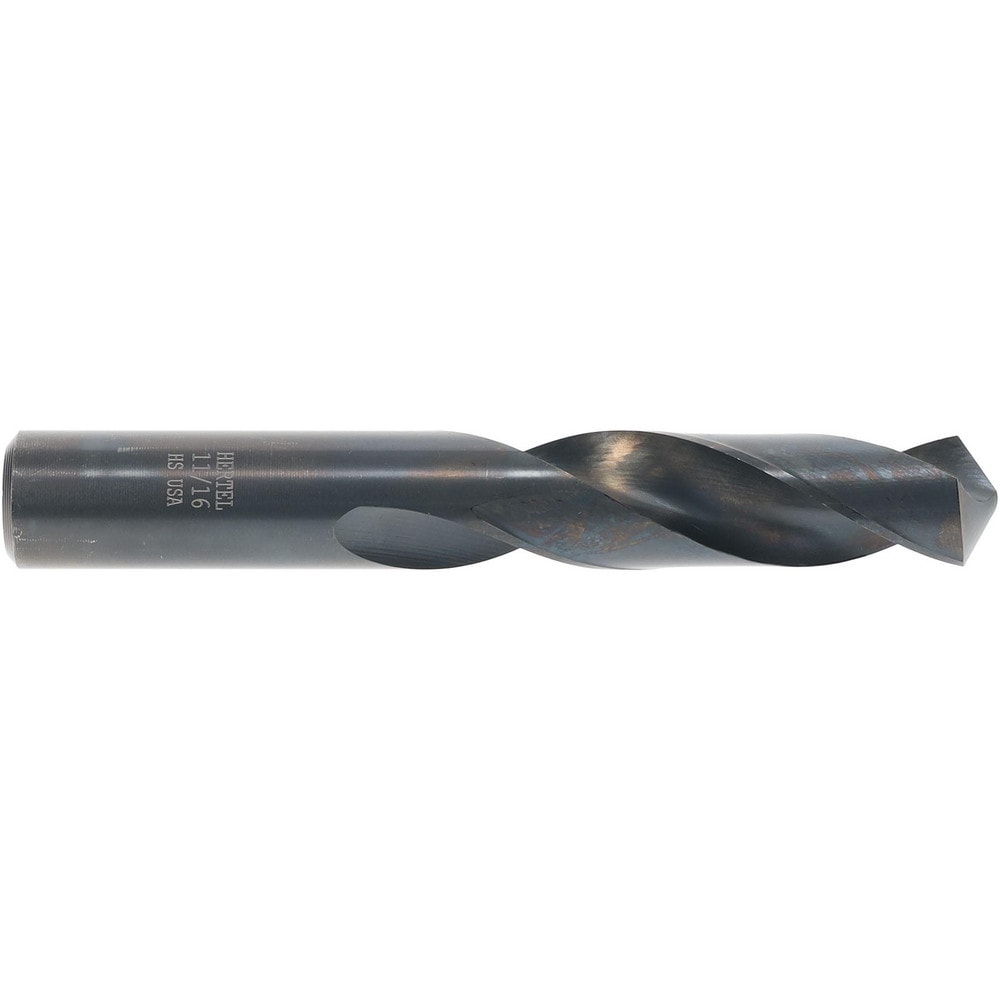 Screw Machine Length Drill Bit: 11/16" Dia, 118 deg Point, High-Speed Steel