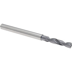 Screw Machine Length Drill Bit: 13/64" Dia, 140 deg Point, Solid Carbide