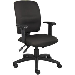 Task Chair:  Crepe,  Adjustable Height,  Black