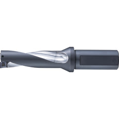 Indexable Insert Drill: PDZ1125FS125A08-3D, 1-1/8" Max Dia, 3-3/8" Max Depth, 3xD, 1-1/4" Shank Dia