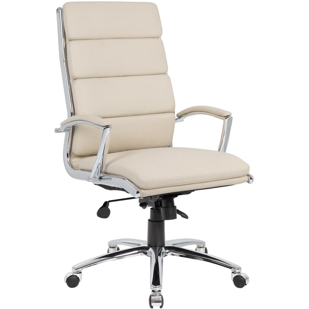 Task Chair:  Vinyl,  Adjustable Height,  Beige