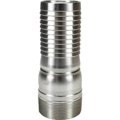 Suction & Discharge Hose Couplings; Type: King Crimp Style Combination Nipple; Coupling Type: Crimp Stem x MNPT; Coupling Descriptor: King Crimp Stem x Hose; Material: Stainless Steel; Coupler Size (Fractional Inch): 1; Thread Size: 1; Hose Size: 1