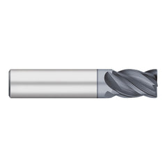 Corner Radius End Mill: 1/8" Dia, 1/4" LOC, 0.0050" Radius, 4 Flute, Solid Carbide