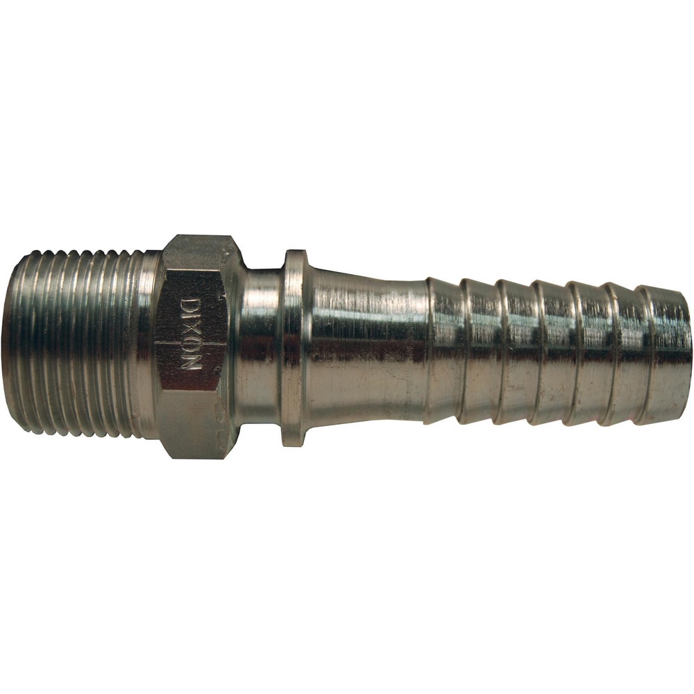 Suction & Discharge Hose Couplings; Type: Boss Male Stem; Coupling Type: Hose x MNPT; Coupling Descriptor: Hose Shank x MNPT; Material: Plated Steel; Coupler Size (Fractional Inch): 3/8; Thread Size: 3/8; Hose Size: 3/8