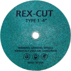 Deburring Wheel: 2" Dia, 1/4" Face Width, 3/8" Hole, Aluminum Oxide