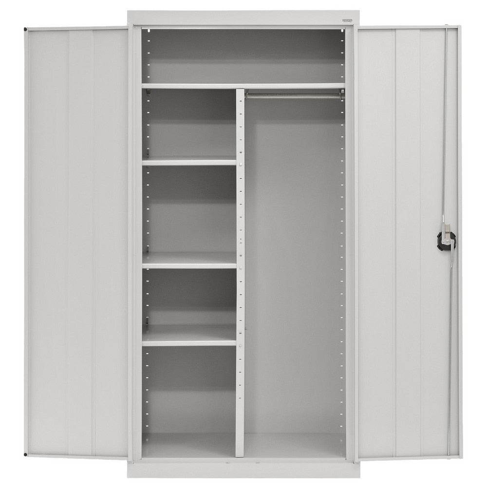 Steel Combination Storage Cabinet: 36" Wide, 24" Deep, 72" High