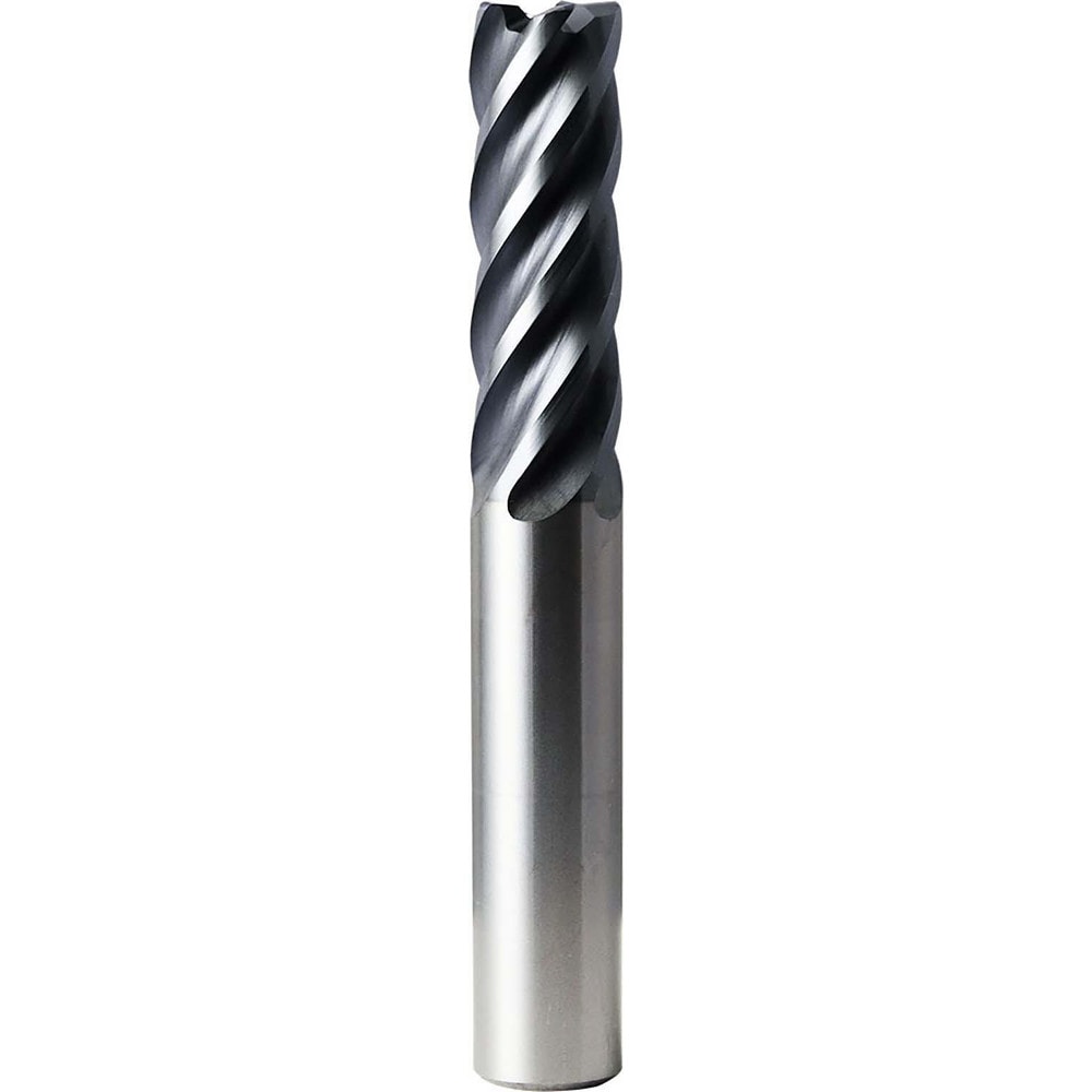 Square End Mill: 3/4" Dia, 2-1/4" LOC, 5 Flute, Solid Carbide