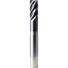 Square End Mill: 1" Dia, 2" LOC, 5 Flute, Solid Carbide