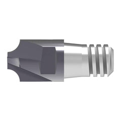 Corner Rounding End Mill Heads; Connection Type: SAM; Radius (mm): 4.00; Mill Diameter (Decimal Inch): 0.6299; Mill Diameter (mm): 16.00; Tip Diameter (mm): 7.600; Overall Length (mm): 37.3000; Cutting Direction: Right Hand; Flute Direction: Right Hand