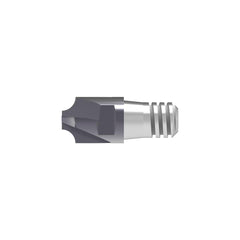 Corner Rounding End Mill Heads; Connection Type: SAM; Radius (mm): 1.50; Mill Diameter (Decimal Inch): 0.3937; Mill Diameter (mm): 10.00; Tip Diameter (mm): 6.630; Overall Length (mm): 26.9000; Cutting Direction: Right Hand; Flute Direction: Right Hand