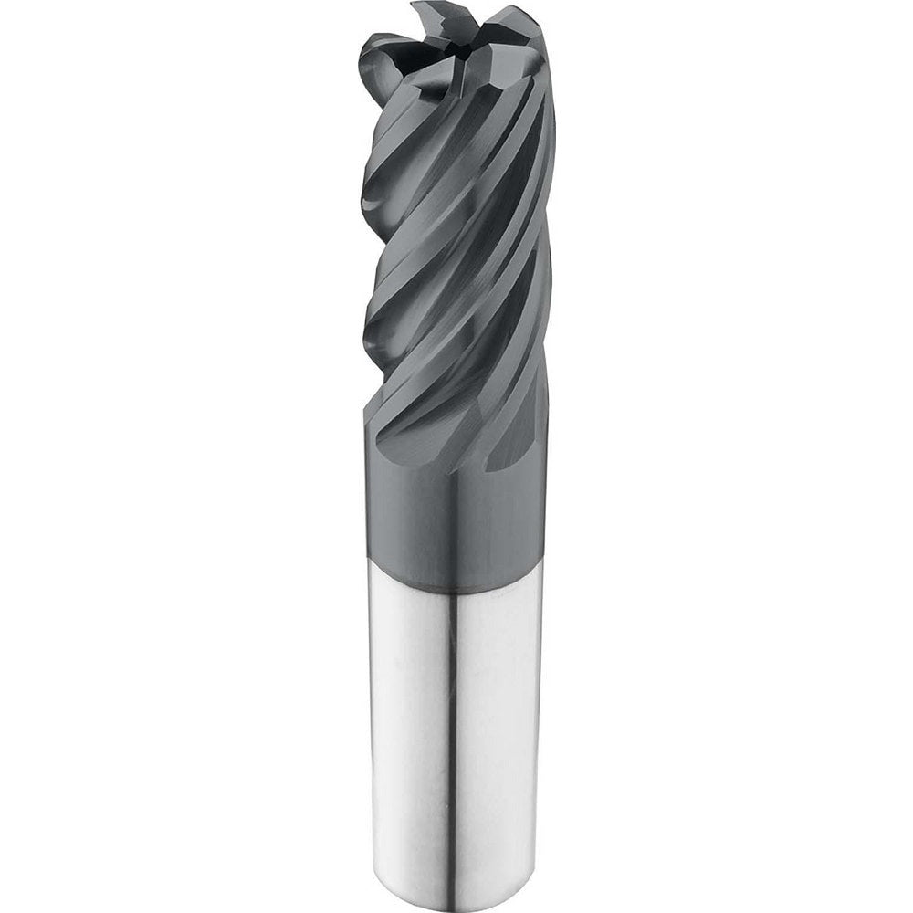 Square End Mill: 1/2" Dia, 1-1/2" LOC, 5 Flute, Solid Carbide