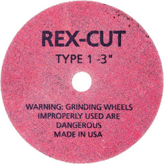 Deburring Wheel: 2" Dia, 1/4" Face Width, 1/4" Hole, Aluminum Oxide