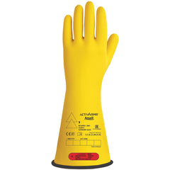 Rubber Linesman Gloves: Activarmr RIG014YBSC, Class 0, Size Large, 14" Long