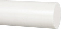 Plastic Rod: Polyester (Polybutylene Terephthalate), 4' Long, 2-1/2" Dia, Natural