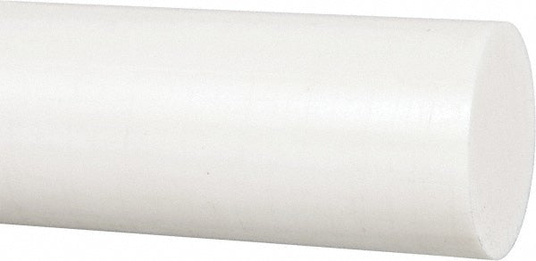 Plastic Rod: Polyester (Polybutylene Terephthalate), 4' Long, 2" Dia, Natural