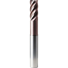 Corner Radius End Mill: 3/4" Dia, 1-1/2" LOC, 0.2500" Radius, 5 Flute, Solid Carbide