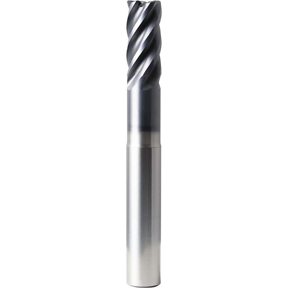 Corner Radius End Mill: 20 mm Dia, 43.00 mm LOC, 5.00 mm Radius, 5 Flute, Solid Carbide