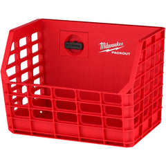 Tool Box Case & Cabinet Accessories; Accessory Type: Wall Basket; Material: Plastic; Overall Thickness: 9.5 in; Material Family: Plastic; Overall Depth: 7 in; Overall Width: 10; Overall Height: 7 in; For Use With: All PACKOUT&trade; Components