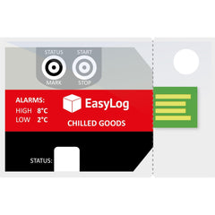 +/-.5 -30-60C 10/PK CHILLED GOODS TEMP LOGGER