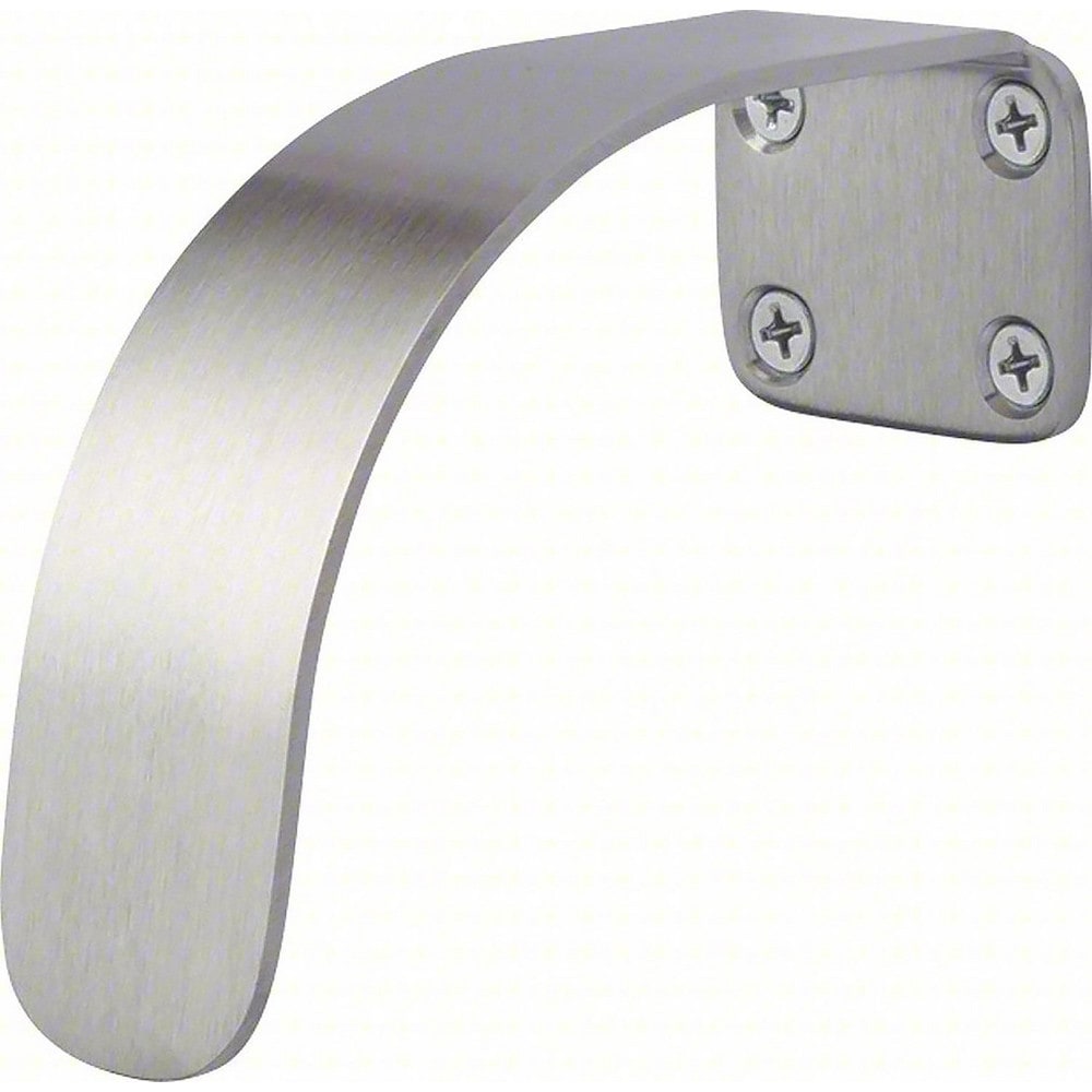 Pull-Type Handles; Handle Type: Hands Free; Material: Cast Brass; Mount Type: Door; Finish: Stainless Steel; Projection: 4.5; Load Capacity: 0; Handle Diameter: .125; Handle Width: 1.5