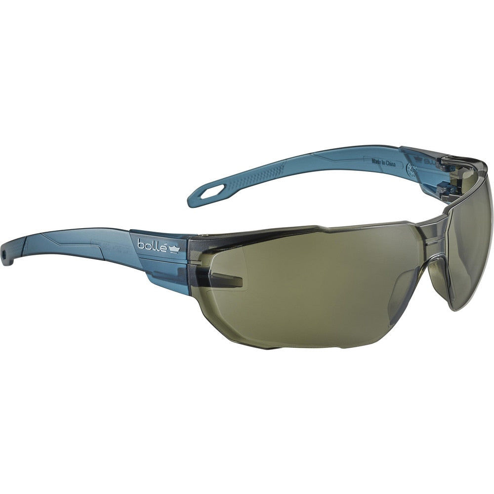 Safety Glasses: Platinum & Anti-Fog & Anti-Scratch, Polycarbonate, Smoke Lenses, Frameless