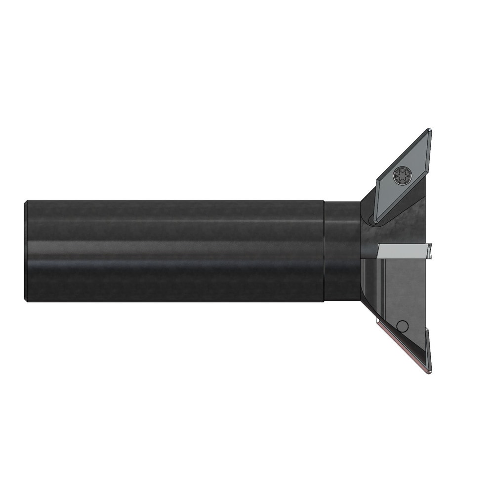 Indexable Dovetail Cutters; Included Angle: 90.00; Cutting Diameter: 3.0000 in; Maximum Depth Of Cut: 0.4900 in; Shank Type: Cylindrical; Shank Diameter: 1.0000; Compatible Insert Style: Di90WL; Compatible Insert Size Code: Di90WL; Through Coolant: No