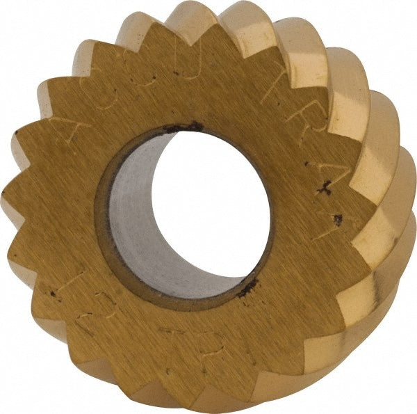 Convex Knurl Wheel: 5/8" Dia, 90 &deg; Tooth Angle, 12 TPI, Diagonal, Cobalt