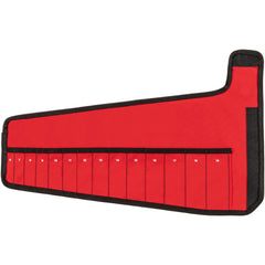 Tool Pouches & Holsters; Holder Type: Rollup Pouch; Tool Type: Combination Wrench; Closure Type: Hook & Loop; Material: Polyester; Color: Red; Belt Included: No