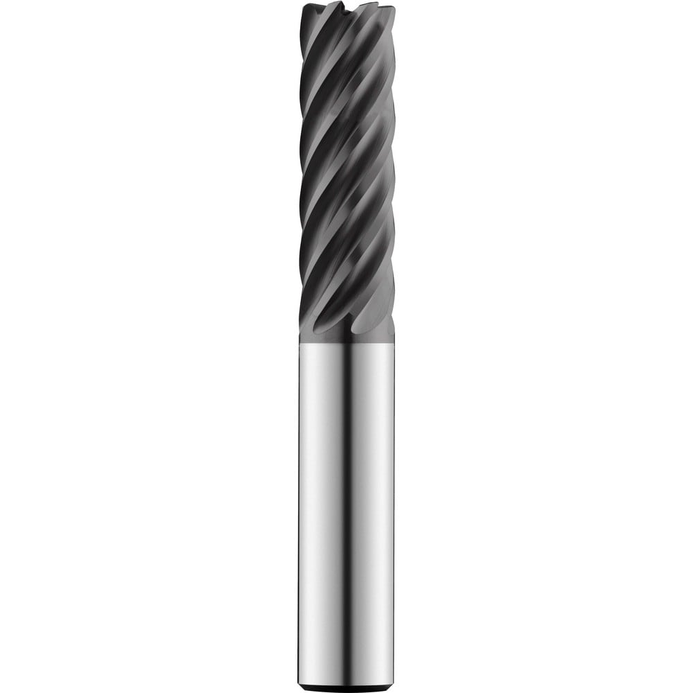 Corner Radius End Mill: 20 mm Dia, 80.00 mm LOC, 3.00 mm Radius, 7 Flute, Solid Carbide