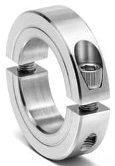 Shaft Collar: Clamping Shaft, 1-1/2" OD, Stainless Steel