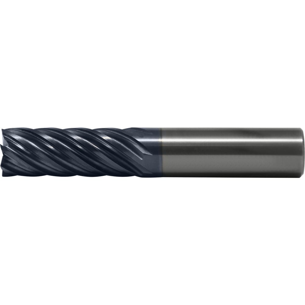 Corner Radius End Mill: 3/4" Dia, 1-7/8" LOC, 0.25 mm Radius, 7 Flute, Solid Carbide