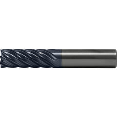 Corner Radius End Mill: 3/4" Dia, 2-5/8" LOC, 1.52 mm Radius, 7 Flute, Solid Carbide