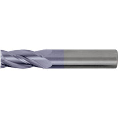 Corner Radius End Mill: 1" Dia, 1-1/2" LOC, 0.76 mm Radius, 4 Flute, Solid Carbide