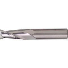 Corner Radius End Mill: 1/4" Dia, 3/4" LOC, 0.51 mm Radius, 2 Flute, Solid Carbide