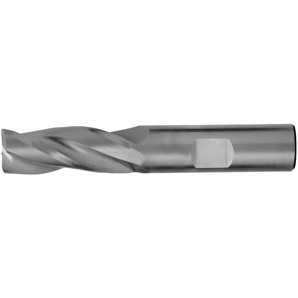 Corner Radius End Mill: 5/32" Dia, 9/16" LOC, 0.25 mm Radius, 3 Flute, Solid Carbide