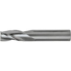 Square End Mill: 3/16" Dia, 5/8" LOC, 3 Flute, Solid Carbide