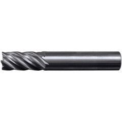 Square End Mill: 1" Dia, 3" LOC, 5 Flute, Solid Carbide