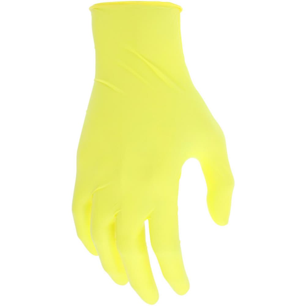 Disposable Gloves: Series NitriShield, Size 2X-Large, 3.5 mil, Nitrile, Food Grade, Powder-Free, No