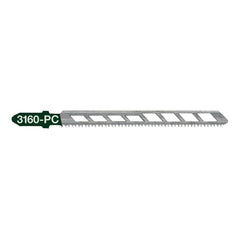 Jig Saw Blades; Blade Material: Alloy Steel; Blade Length (Inch): 3.93701; Blade Length (mm): 100.0000; Blade Width (Decimal Inch): 0.3150; Blade Thickness (Decimal Inch): 0.0570; Shank Type: T-Shank; Cutting Edge Style: Toothed