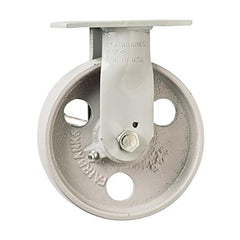 Rigid Top Plate Caster: Semi-Steel, 4" Wheel Dia, 2" Wheel Width, 1,000 lb Capacity, 5-5/8" OAH